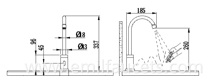  basin sink tap